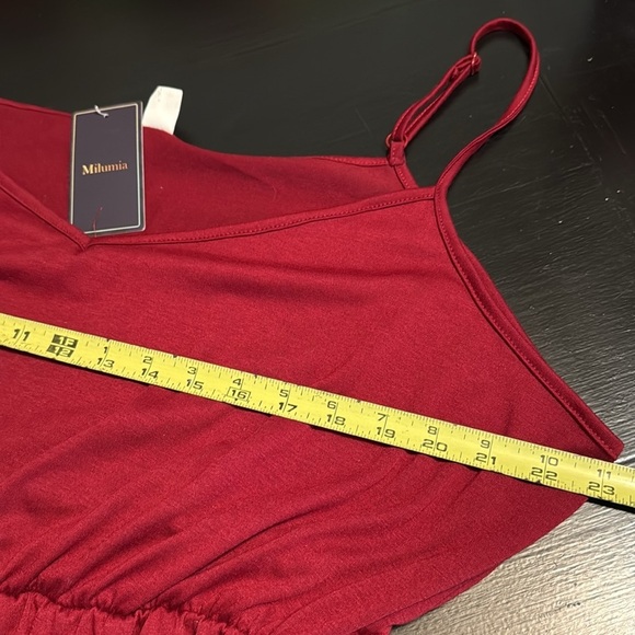 Mulumia Red Sleeveless Romper with Tassels NWT - Picture 2 of 4